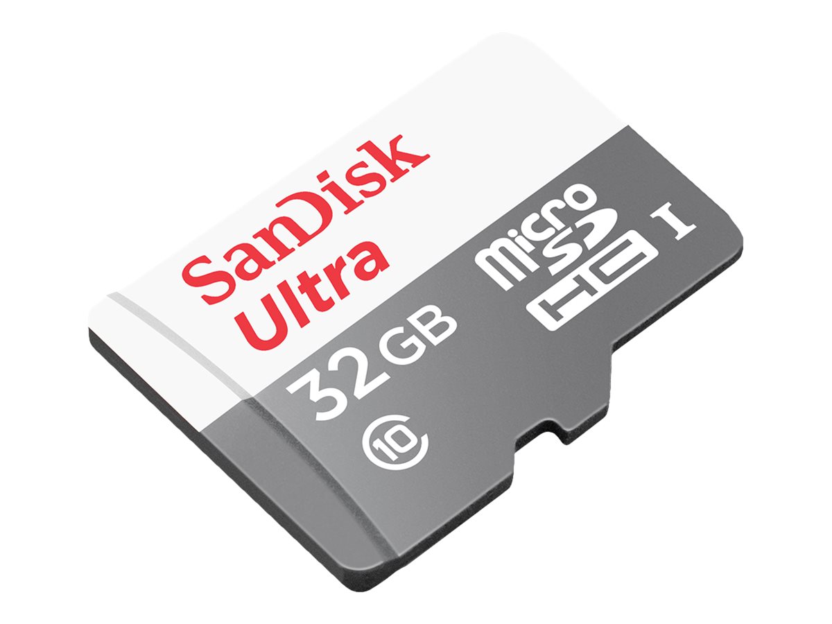 SanDisk Ultra - Cartão de memória flash (adaptador microSDHC a SD Incluído) - 32 GB - Class 10 - microSDHC UHS-I