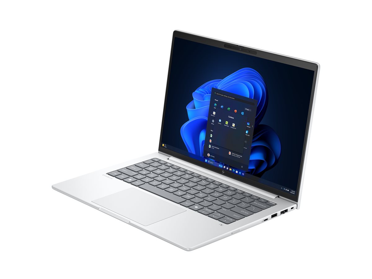 HP EliteBook 8 G1i Notebook Next Gen AI - Copilot+ PC - design de dobradiças de 174 graus - Intel Core Ultra 7 - 258V / até 4.8 GHz - Win 11 Pro - Intel Arc Graphics 140V - 32 GB RAM - 1 TB SSD NVMe - 14" IPS HP SureView 5 1920 x 1200 - Wi-Fi 7, Blue