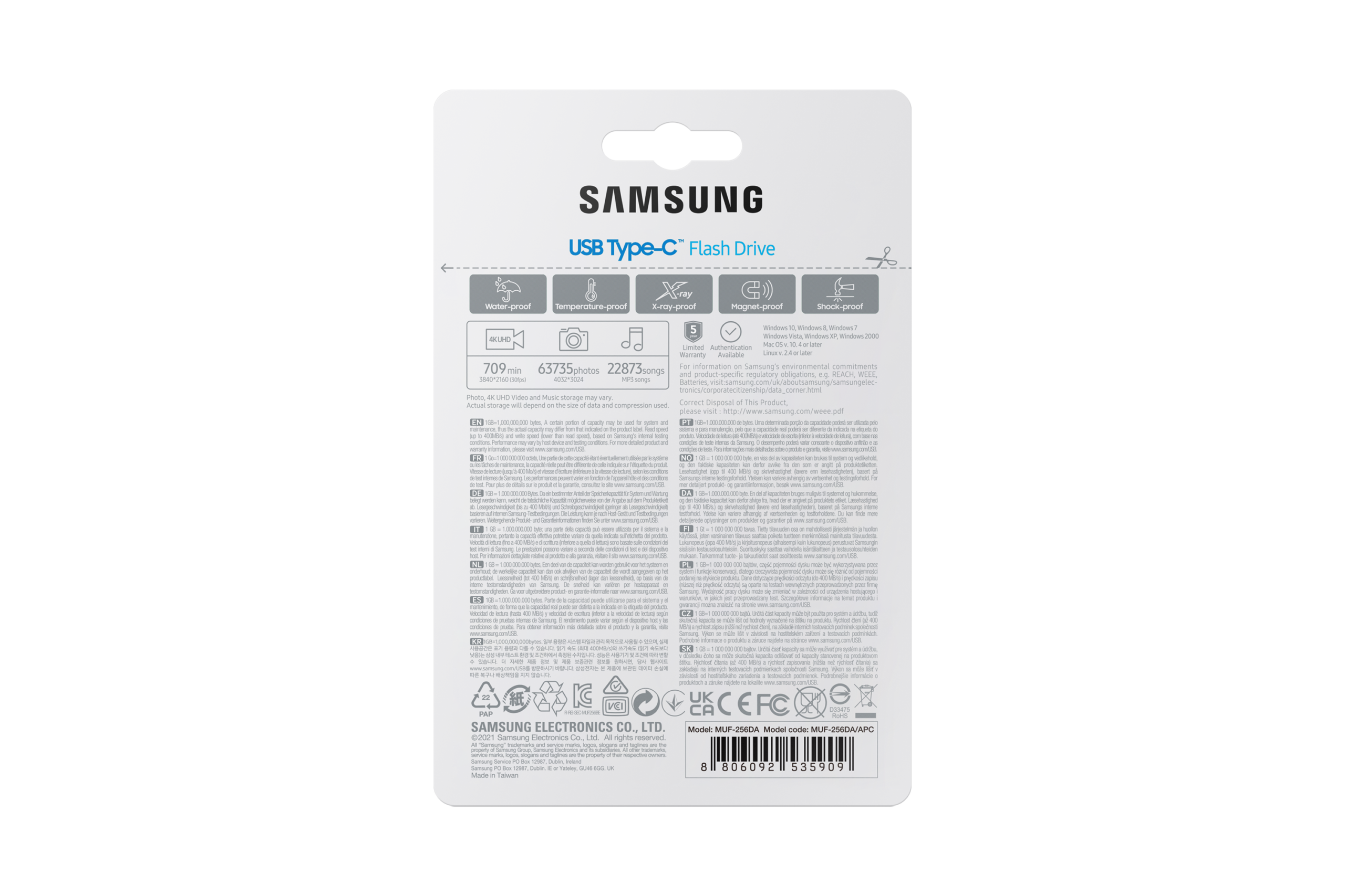 Samsung MUF-256DA - Drive flash USB - 256 GB - USB-C 3.2 Gen 1 - azul - Image 10