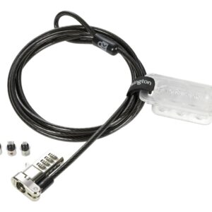 Kensington Universal 3-in-1 Combination Laptop Lock - Resettable - Trancamento do cabo de segurança - 1.8 m