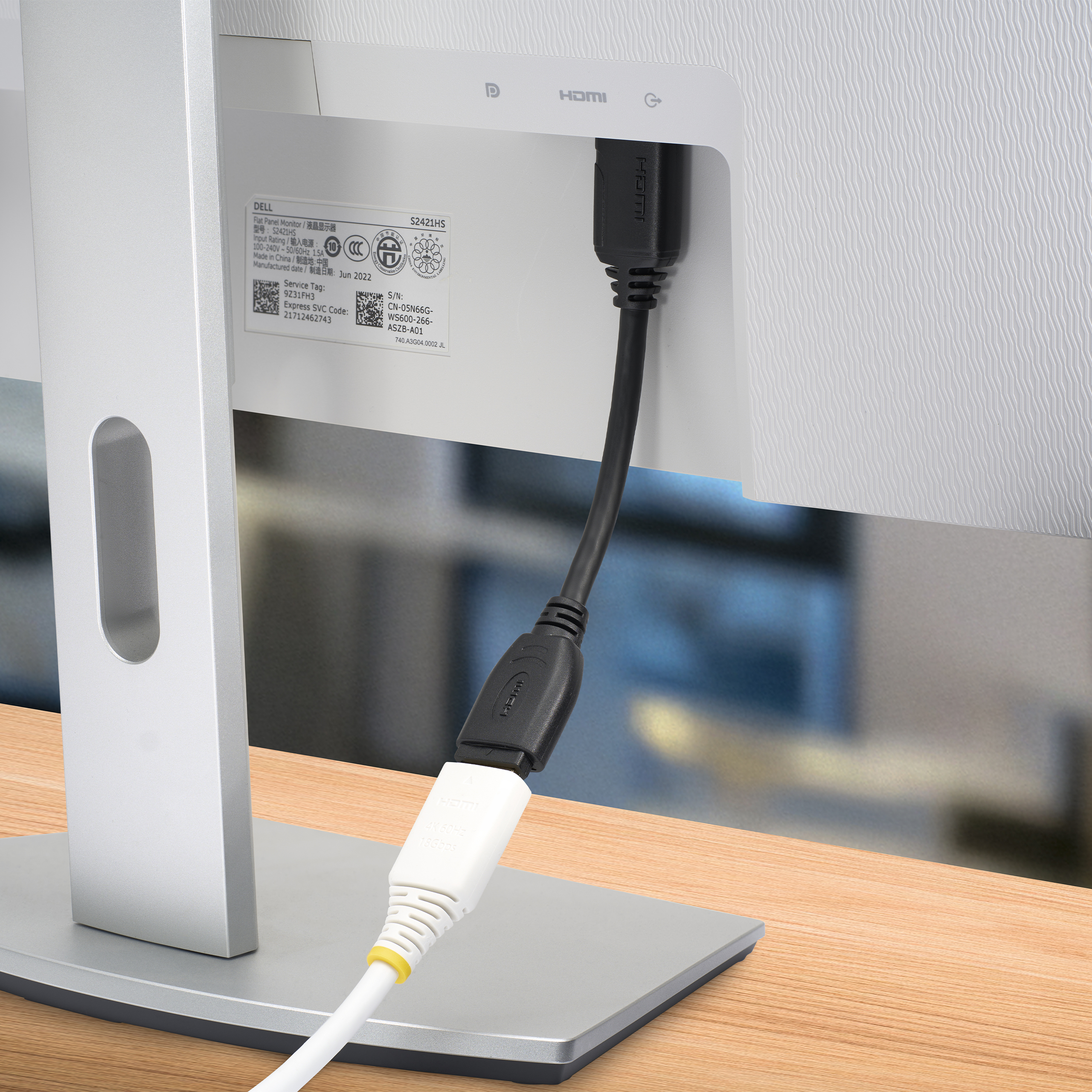 StarTech.com 6in High Speed HDMI Port Saver Cable with 4K 60Hz - Short HDMI 2.0 Male to Female Adapter Cable - Port Extender (HD2MF6INL) - Cabo de extensão HDMI - HDMI macho reto para HDMI fêmea reto - 15.2 cm - proteção dupla - preto - suporte de 4K - Image 7