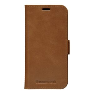 dbramante1928 Copenhagen Slim - Capa flip cover para telemóvel - couro com granulação plena - canela - para Apple iPhone 12, 12 Pro