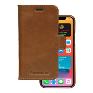 dbramante1928 Lynge - Capa flip cover para telemóvel - couro com granulação plena - canela - para Apple iPhone 12 mini