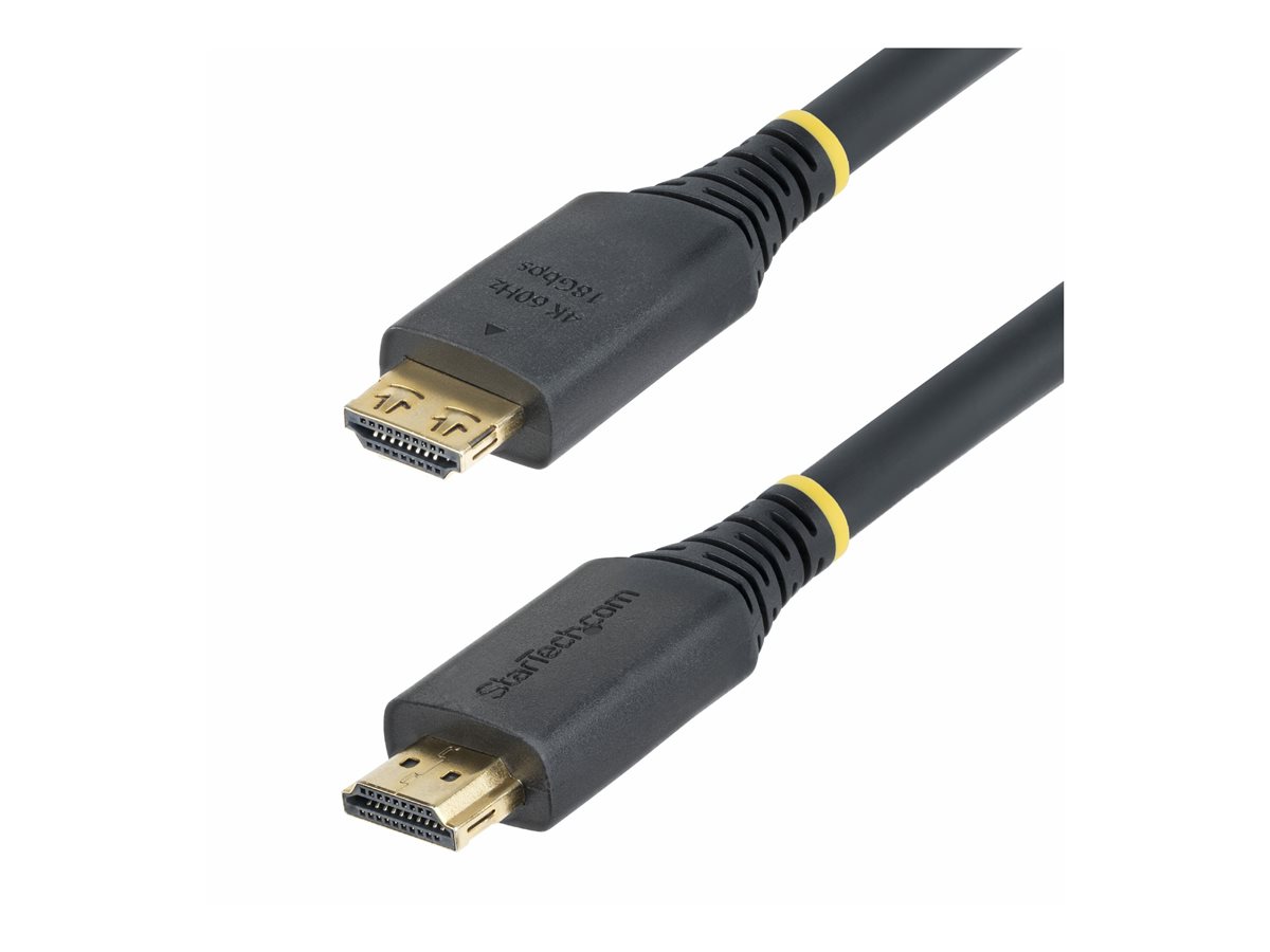 StarTech.com - High Speed - cabo HDMI - HDMI macho para HDMI macho - 7 m - blindado - preto - sem halogéneo, passivo, suporte 4K60Hz, suporte a 1440p (UWQHD) 144Hz, suporte para 1080p a 240Hz