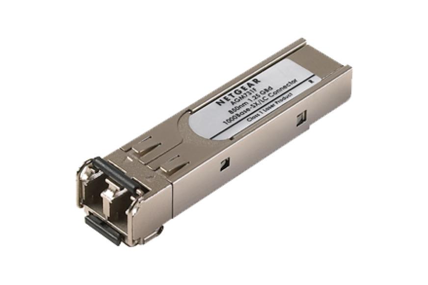 NETGEAR ProSafe AGM731F - Módulo de transceptor SFP (mini-GBIC) - 1GbE - 1000Base-SX - multi-modo LC - para NETGEAR M4300-28G-PoE+