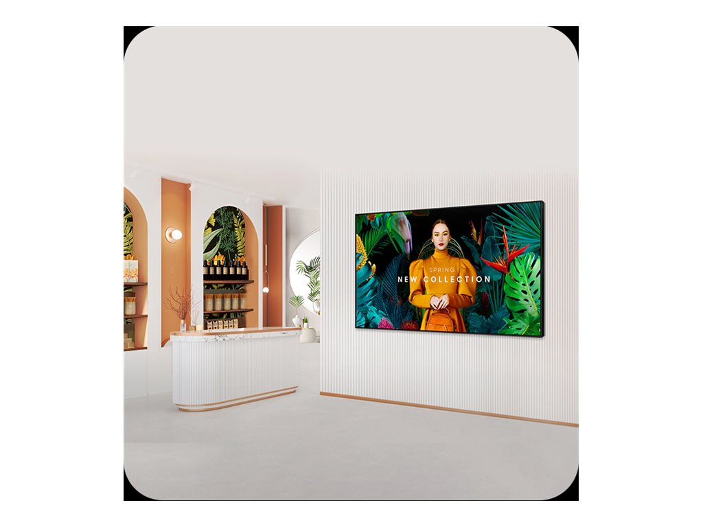 Samsung QM43C - 43" Classe Diagonal QMC Series ecrã LCD com luz de fundo LED - Crystal UHD - sinalização digital - Tizen OS - 4K UHD (2160p) 3840 x 2160