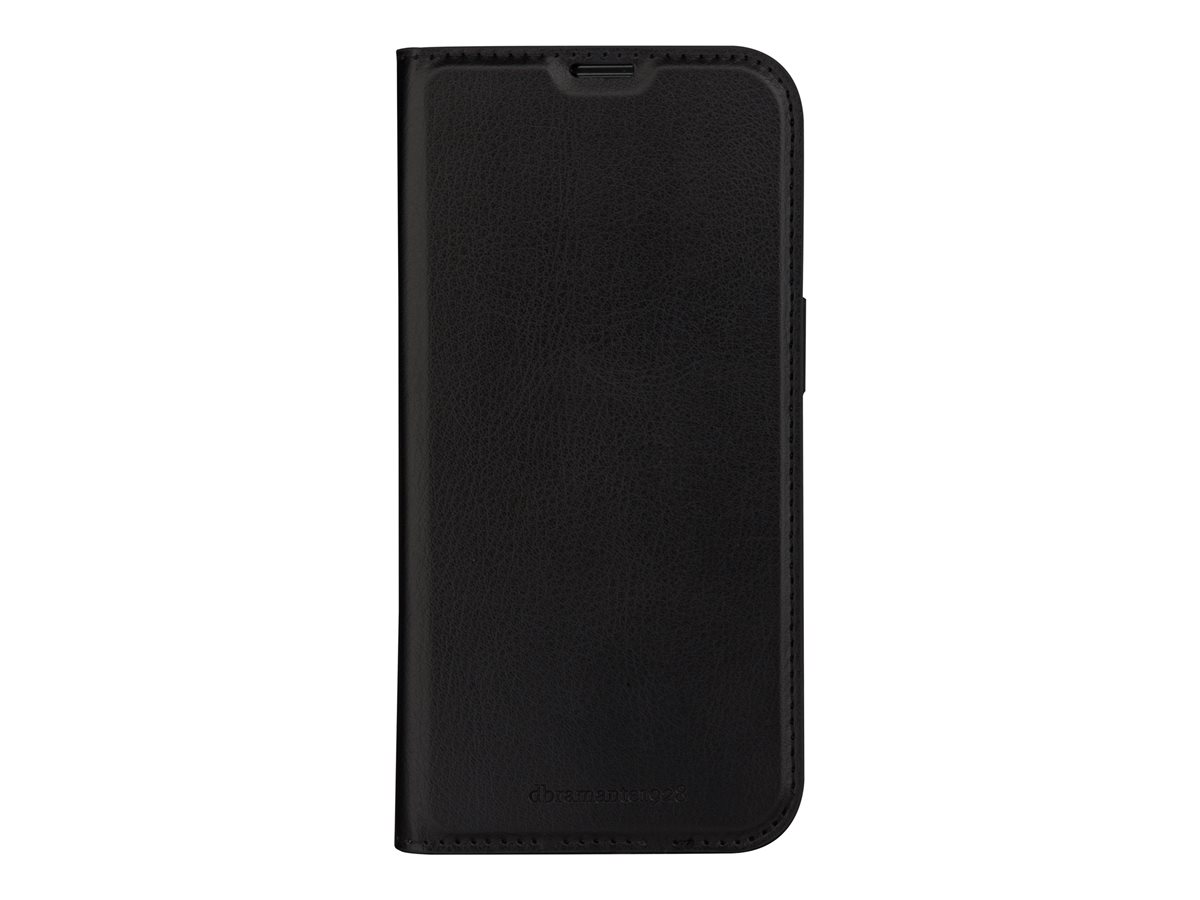 dbramante1928 Oslo - Capa flip cover para telemóvel - poliuretano (PU), plástico - preto - para Apple iPhone 13, 14, 15, 16e