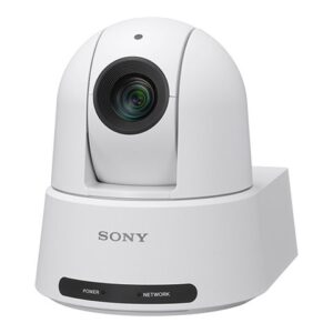 Sony 4K30P PTZ auto-framing camera with 20x optical zoom and AI analytics - white