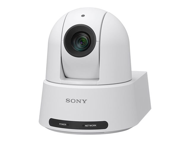 Sony 4K30P PTZ auto-framing camera with 20x optical zoom and AI analytics - white