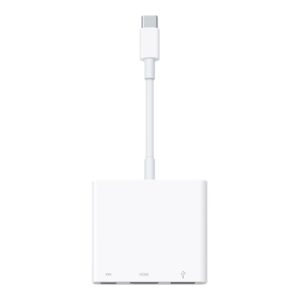 Apple - Adaptador de vídeo - USB-C macho para USB, HDMI, USB-C (alimentação apenas) fêmea - suporte 4K (3840 x 2160)