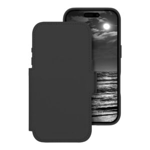 dbramante1928 Lynge - Capa flip cover para telemóvel - compatibilidade MagSafe - meia noite - para Apple iPhone 17 Pro