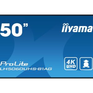 iiyama ProLite LH5060UHS-B1AG - 50" Classe Diagonal (49.5" visível) ecrã LCD com luz de fundo LED - sinalização digital - com leitor multimédia SoC incorporado - Android - 4K UHD (2160p) 3840 x 2160 - de iluminação lateral - preto