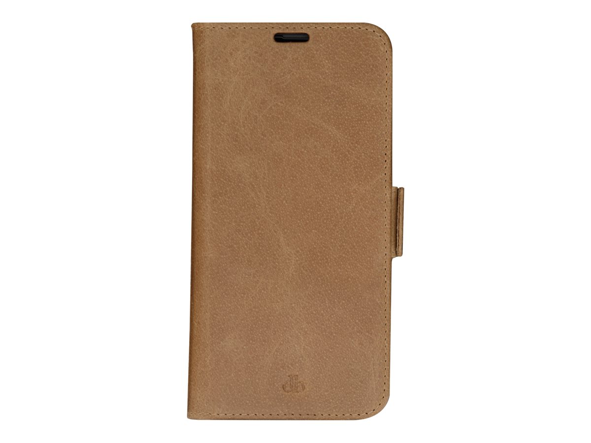 dbramante1928 Copenhagen Slim - Capa flip cover para telemóvel - pele aspecto granulado - canela - para Apple iPhone 14 Pro Max