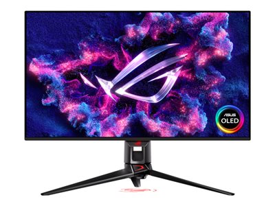 ASUS ROG Swift OLED PG32UCDMZ - Monitor OLED - gaming - USB - 32" (31.5" visível) - 3840 x 2160 4K @ 240 Hz - 1000 cd/m² - 1500000:1 - DisplayHDR 400 - 0.03 ms - 2xHDMI, DisplayPort, USB-C - fones de ouvido - preto
