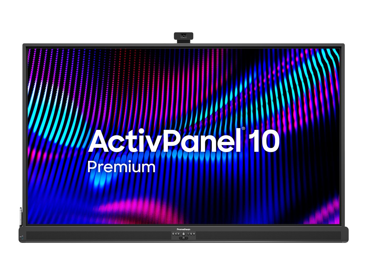 Promethean ActivPanel 10 Premium - 65" Classe Diagonal ecrã LCD com luz de fundo LED - QLED - interativa - com ecrã tátil (multi-toque) / conjunto de 8 microfones - 4K UHD (2160p) 3840 x 2160 - Direct LED - Compatível com TAA