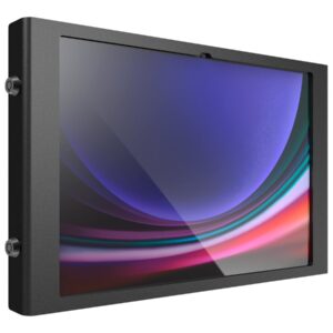 Compulocks Galaxy Tab S9 Ultra 14.6" Apex Enclosure Wall Mount - Cobertura - câmara frontal/traseira e sensores portáteis e expostos - para tablet - bloqueável - moldura metálica - preto - montável em apoio de chão - para Samsung Galaxy Tab S10 Ultra