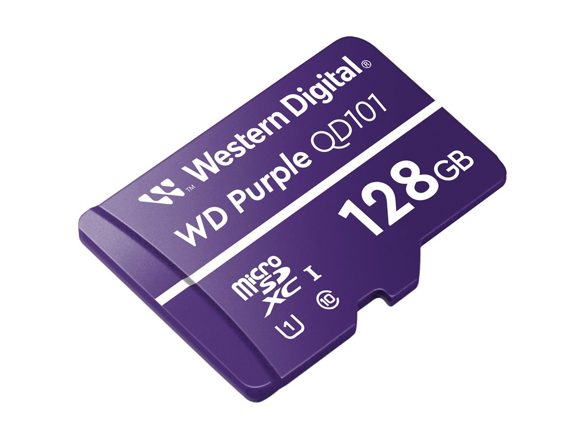 WD Purple - Cartão de memória flash - 128 GB - UHS-I U1 / Class10 - microSDXC - púrpura - Image 2