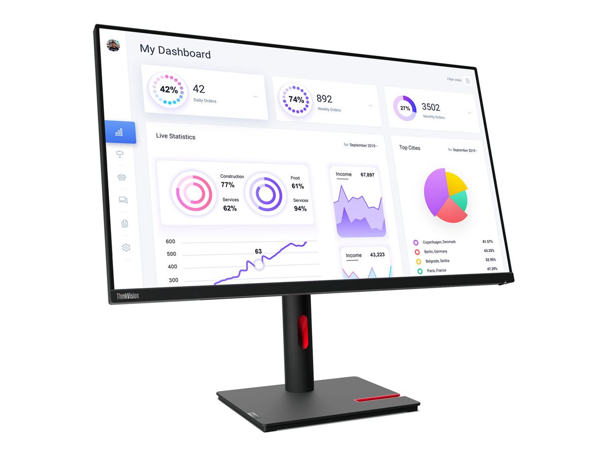 Lenovo ThinkVision T32p-30 - monitor LED - 4K - 31.5" - Image 3