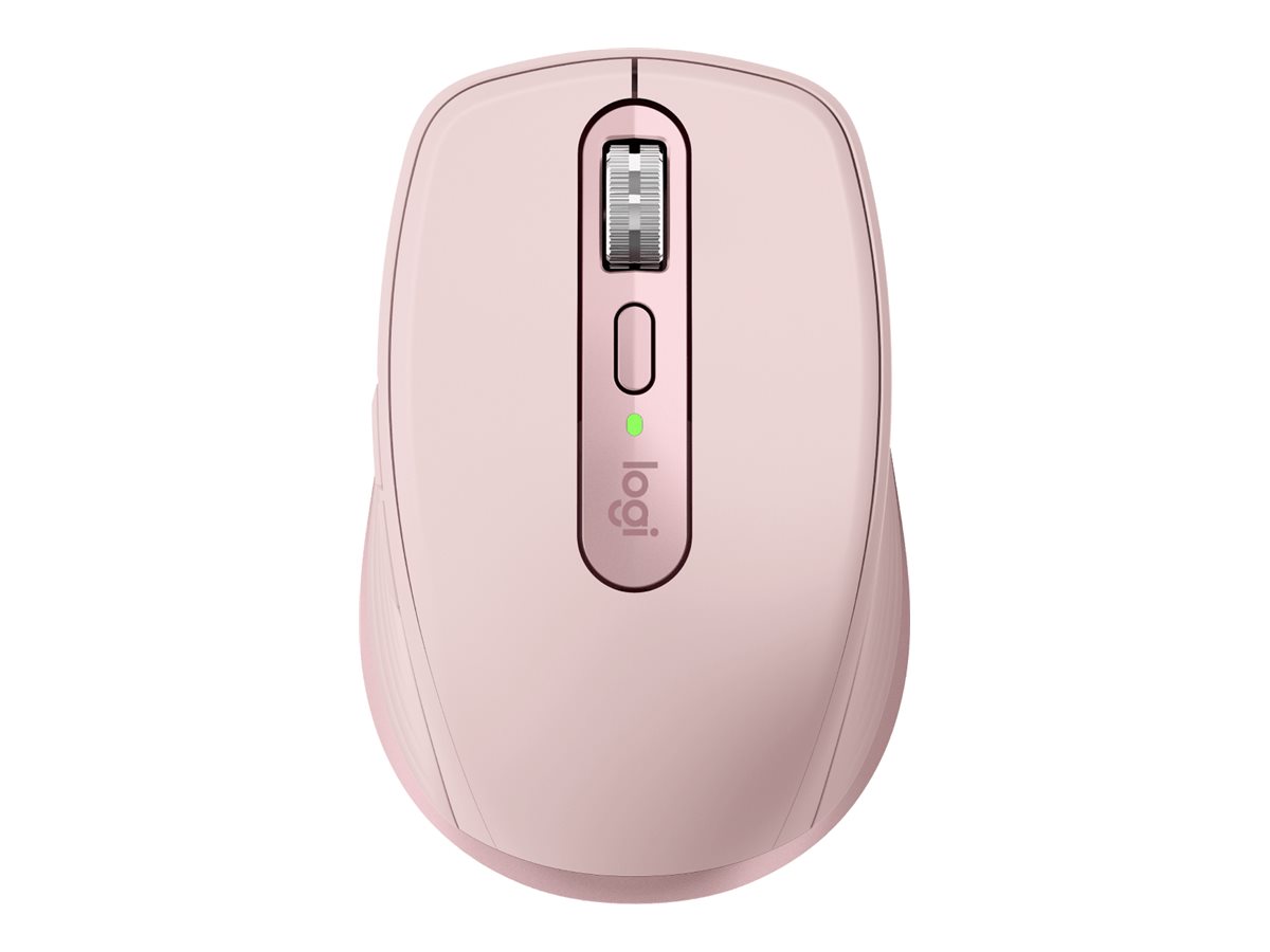 Logitech MX Anywhere 3S - Rato - óptico - 6 botões - sem fios - Bluetooth - rosa
