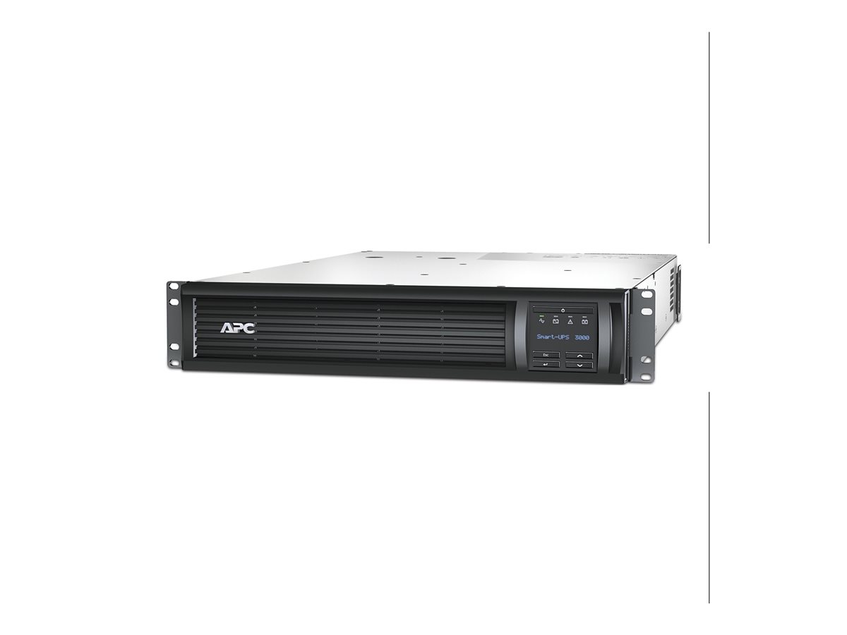 APC Smart-UPS 3000VA LCD RM - UPS (montável em bastidor) - AC 230 V - 2700 Watt - 3000 VA - Ethernet, RS-232, USB - conectores de saída: 9 - 2U - preto - com APC UPS Network Management Card - para P/N: AR3105W, AR3140G, AR3155W, AR3305W, AR3340G, AR3