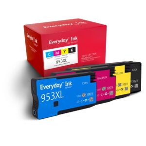 Everyday - Pack de 4 - Alto Rendimento - preto, amarelo, azul cyan, magenta - compatível - remanufacturado - tinteiro (opção para: HP 953XL)