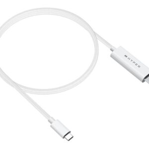 HyperDrive - Cabo adaptador - USB-C macho para HDMI macho - 2.5 m - branco - suporte 4K60Hz, Suporte do modo DP Alt