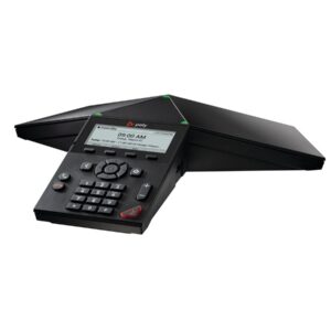 Poly Trio 8300 - Telefone de conferência VoIP - com interface Bluetooth com identificação do chamador/chamada em espera - IEEE 802.11a/b/g/n (Wi-Fi) / Bluetooth 5.0 - tridirecional capacidade de chamada - SIP, SRTP, SDP - 3 linhas - preto - Replaces