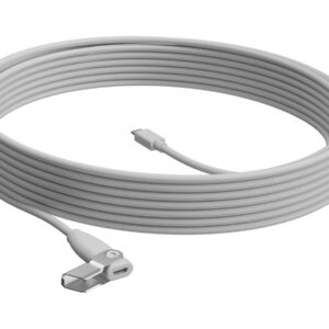 Logitech Rally Mic Pod Extension Cable - Cabo de extensão de microfone - 10 m - câmara - para Rally Mic Pod, Rally Bar, Bar Mini, Plus, Room Solution Large