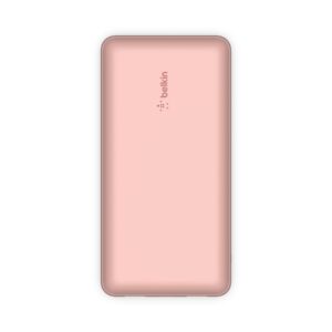 Belkin BoostCharge - Carregador portátil - 20000 mAh - 15 Watt - 3 A - 3 conectores de saída (USB-C, 2 x USB) - no cabo: USB-C - ouro rosa