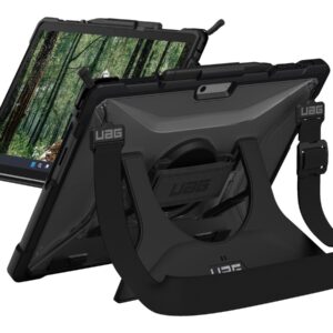 UAG Plasma Series Rugged Case for Surface Pro 9 - Plasma Series w/ Handstrap and Shoulder Strap- Clear - Tampa posterior para tablet - gelo - para Microsoft Surface Pro 9, Pro 9 for Business, Pro 10 for Business, Pro (11th Edition), Pro for Business