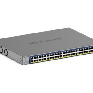 NETGEAR Smart S3300-52X - V3 - interruptor - L3 Lite - inteligente - 48 x 10/100/1000 + 4 x SFP+ - desktop, montável em trilho (380 W) - para P/N: AXM764-10000S, AXM765-10000S, G728TXPAV-10000S, G752TXPAV-10000S, GS752TXAV-10000S