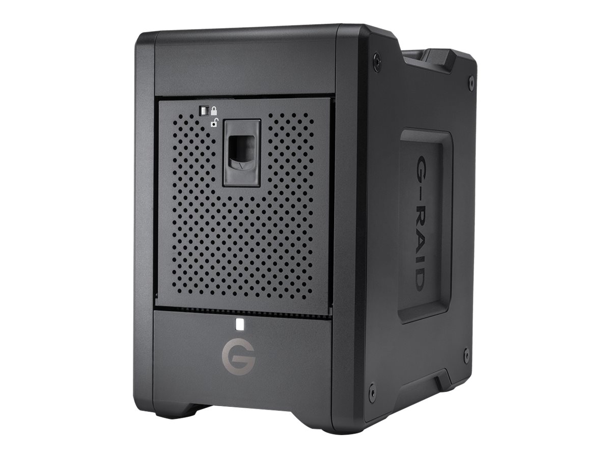 SanDisk Professional G-RAID SHUTTLE 4 - Matriz de disco rígido - 48 TB - 4 baias - HDD 12 TB x 4 - Thunderbolt 3, USB 3.2 Gen 2 (externo)