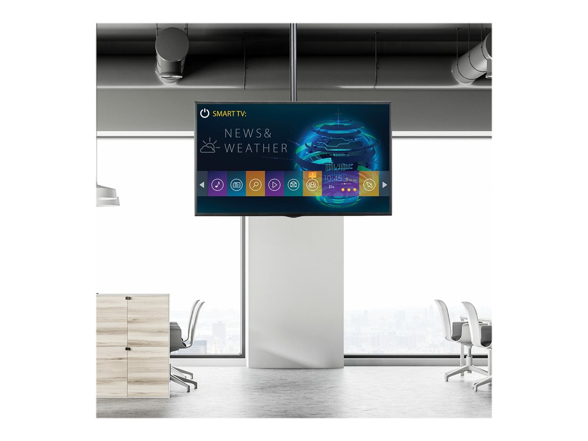 StarTech.com Ceiling TV Mount - 8.2' to 9.8' Long Pole - Full Motion - Supports Displays 32" to 75" - For VESA Mount Compatible TVs (FPCEILPTBLP) - Suporte - para painel liso - aço de alta resistência - preto - tamanho de tela: 32"-70" - montável em - Image 3