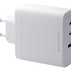dbramante1928 re-charge - Adaptador de alimentação - 100 Watt - 3 conectores de saída (2 x USB-C, USB) - branco