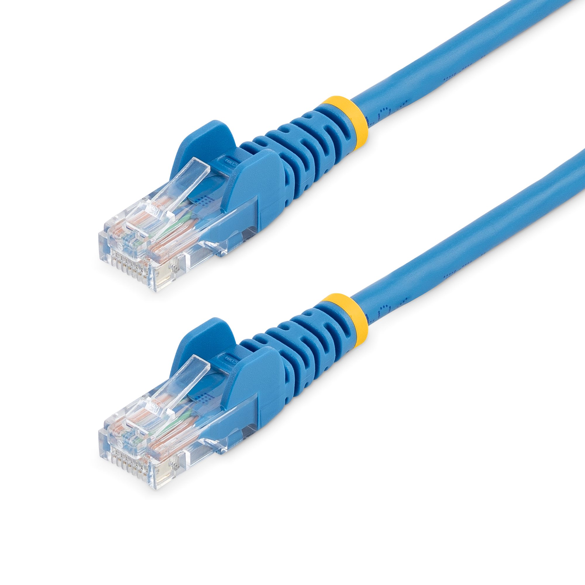 StarTech.com 0.5m Blue Cat5e / Cat 5 Snagless Ethernet Patch Cable 0.5 m - Cabo patch - RJ-45 (M) para RJ-45 (M) - 50 cm - PTNB - CAT 5e - sem nós, entrançado - azul