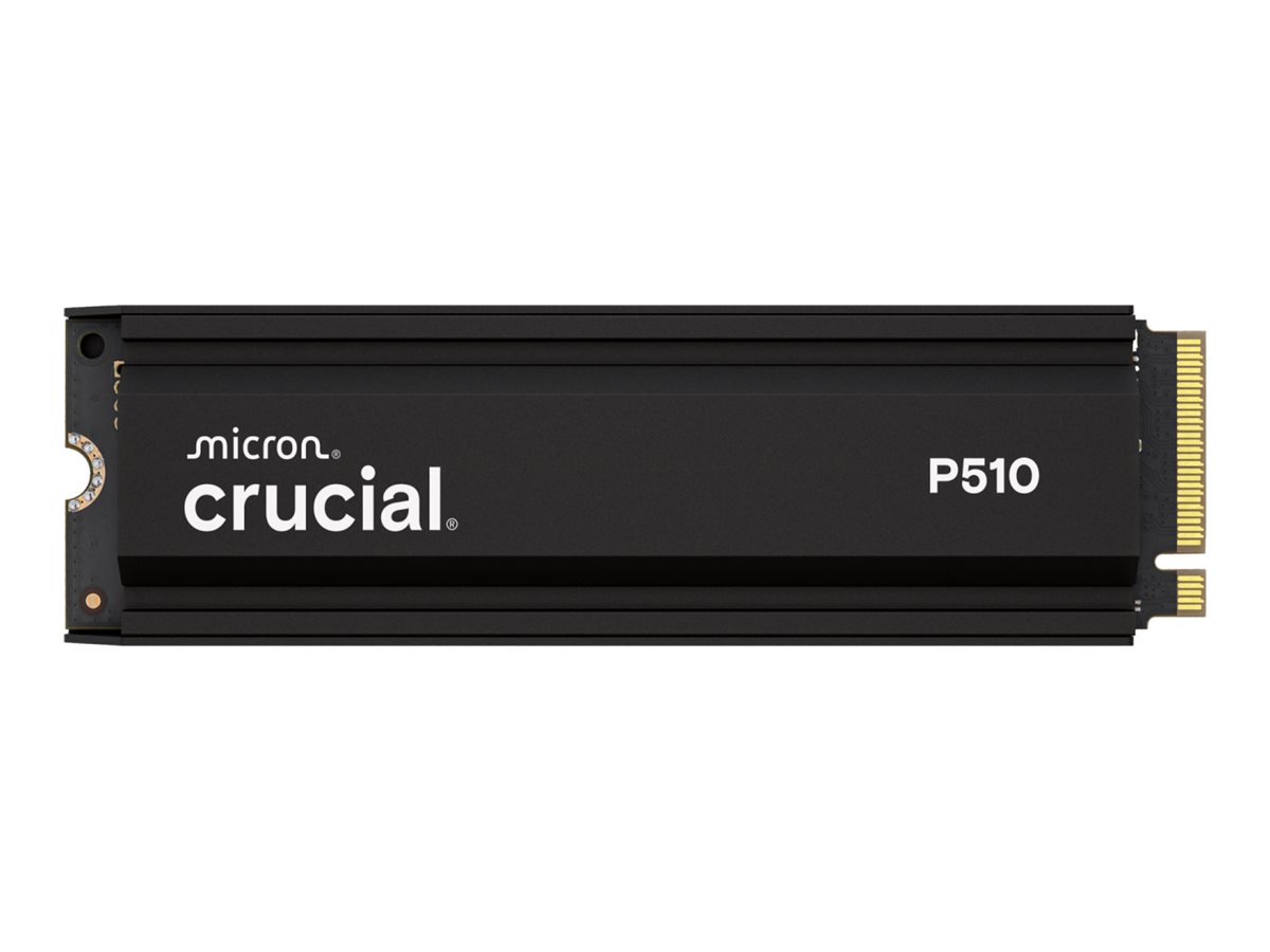 Crucial P510 - SSD - 1 TB - interna - M.2 2280 - PCI Express 5.0 x4 (NVMe) - dissipador de calor integrado