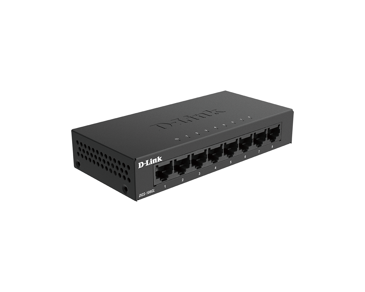 D-Link DGS 108GL - Interruptor - sem gestão - 8 x 10/100/1000 - desktop - Image 2