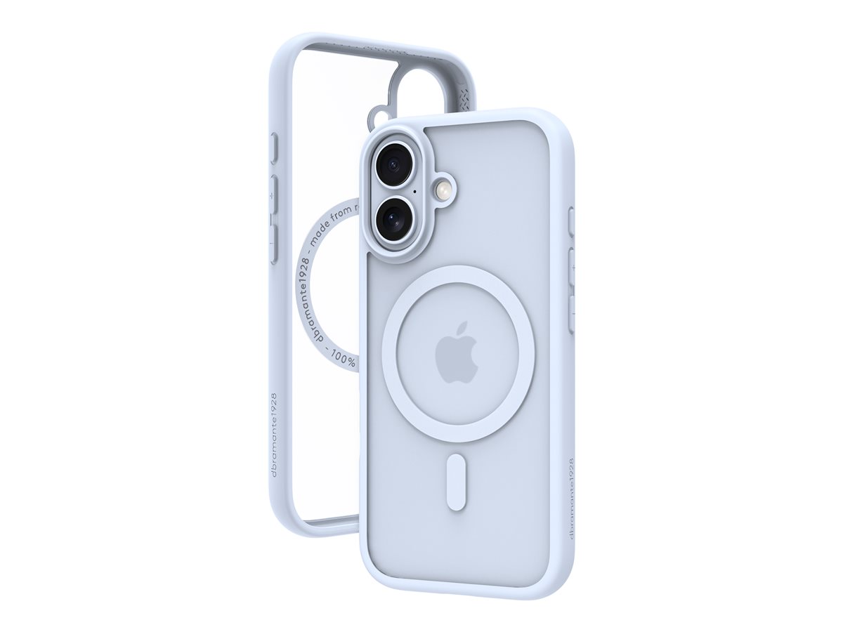 dbramante1928 Grenen - Tampa posterior para telemóvel - compatibilidade MagSafe - plástico - azul, transparente - para Apple iPhone 17