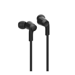 Belkin ROCKSTAR - Auscultadores intra-aurais com microfonoe - intra-auricular - com cabo - USB-C - isolamento de ruído - preto