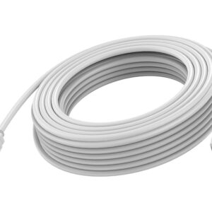 15 m HDMI cable - 8k at 60 hz - HDMI version 2.1 - 48 gbps - double shielded - gold plated connectors - HDMI (m) to HDMI (m) - outer diameter 8.7 mm - 26 awg - white