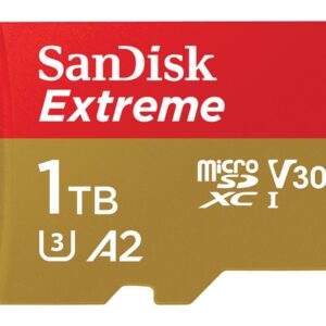 SanDisk Extreme - Cartão de memória flash (adaptador microSDXC para SD Incluído) - 1 TB - A2 / Video Class V30 / UHS-I U3 / Class10 - microSDXC UHS-I