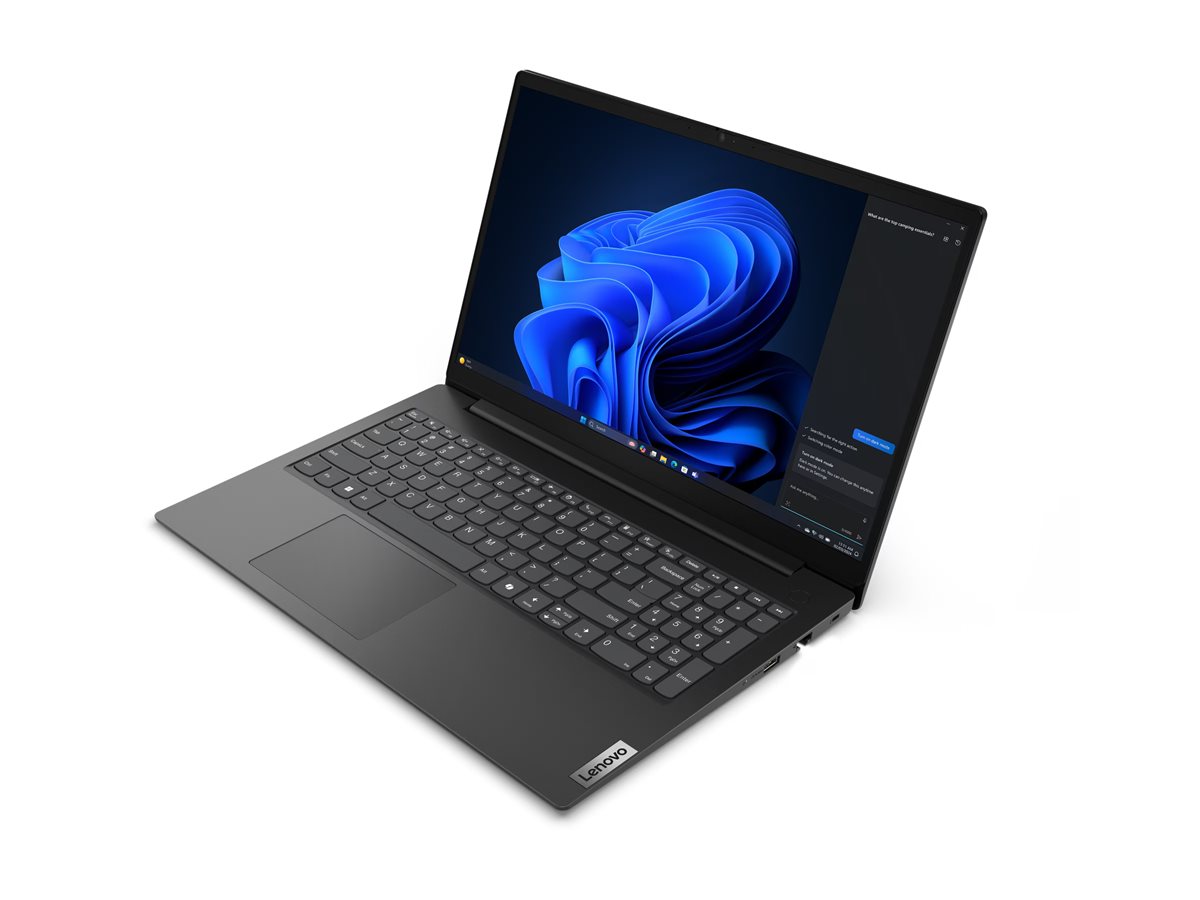Lenovo V15 G5 IRL 83GW - Intel Core 5 - 120U / até 5 GHz - Win 11 Pro - Intel Graphics - 8 GB RAM - 512 GB SSD NVMe - 15.6" TN 1920 x 1080 (Full HD) - Wi-Fi 6 - preto fosco - kbd: Português