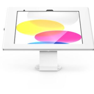 Compulocks Apex - Plataforma - câmara frontal/traseira e sensores expostos - para tablet - alumínio - branco - montável em parede, montável na secretária - para Apple 10.9-inch iPad (10ª geração), iPad (A16)