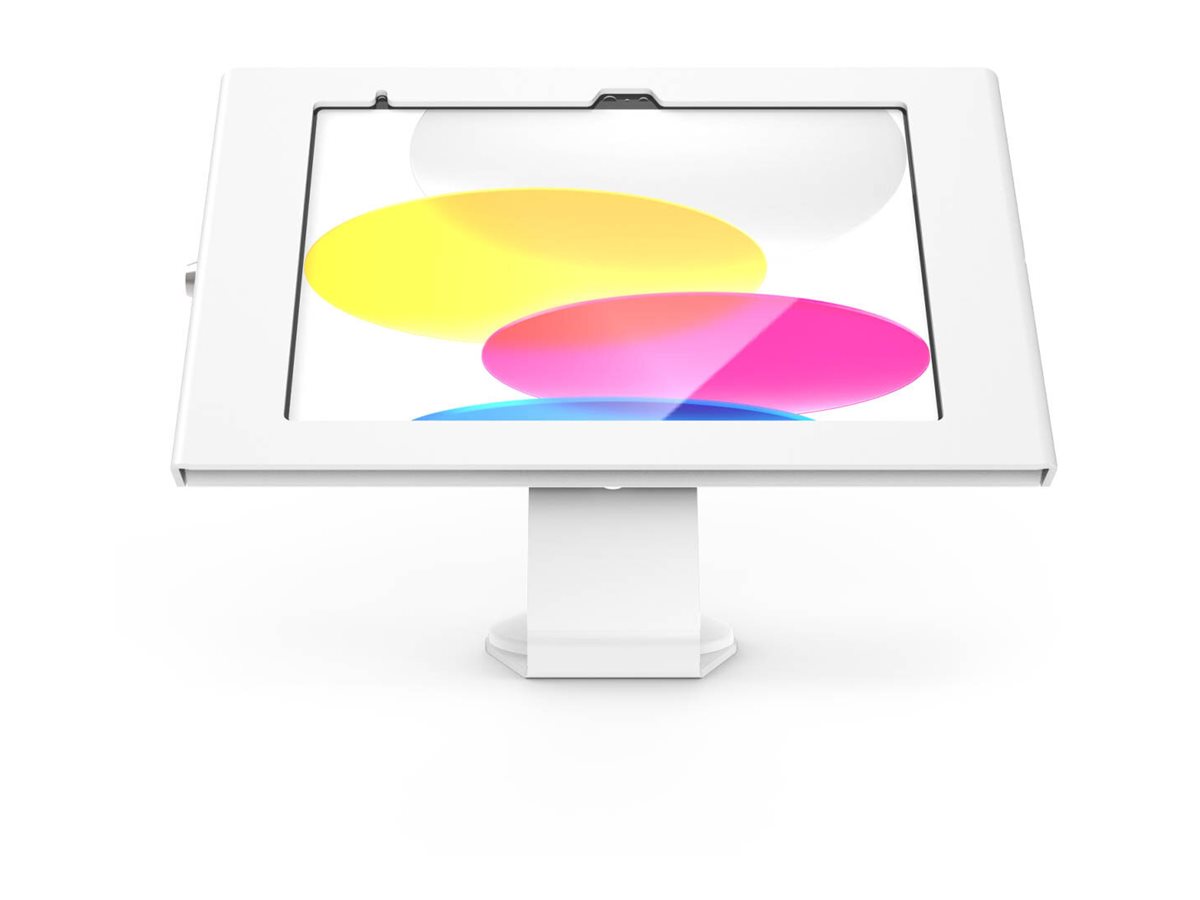 Compulocks Apex - Plataforma - câmara frontal/traseira e sensores expostos - para tablet - alumínio - branco - montável em parede, montável na secretária - para Apple 10.9-inch iPad (10ª geração), iPad (A16)