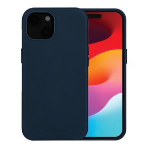 dbramante1928 Roskilde - Tampa posterior para telemóvel - compatibilidade MagSafe - couro com granulação plena - azul - para Apple iPhone 13, 14, 15, 16e