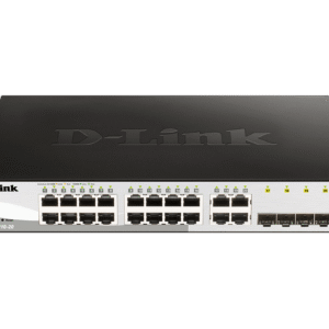 D-Link Web Smart DGS-1210-20 - Interruptor - 16 x 10/100/1000 + 4 x Gigabit SFP - desktop, montável em trilho - AC 100/230 V