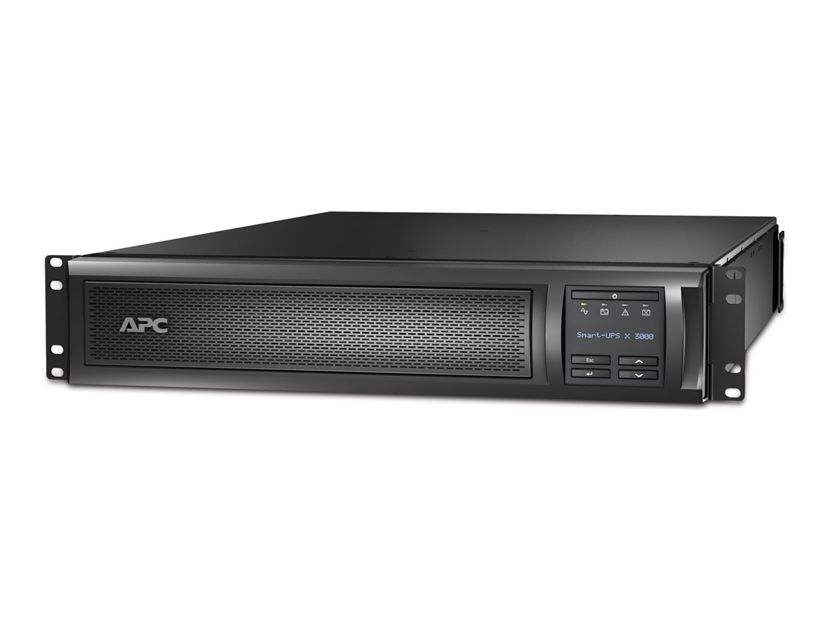 APC Smart-UPS X 3000 Rack/Tower LCD - UPS - AC 208/230 V - 2.7 kW - 3000 VA - 1 fase - Ethernet 10/100, RS-232 - conectores de saída: 11 - 2U - preto - APC Take-Back