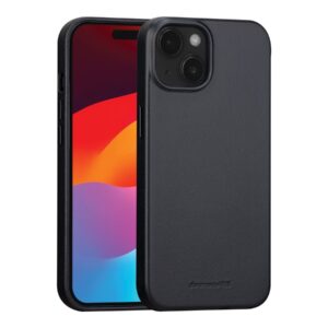 dbramante1928 Roskilde - Tampa posterior para telemóvel - compatibilidade MagSafe - couro com granulação plena - preto - para Apple iPhone 13, 14, 15, 16e