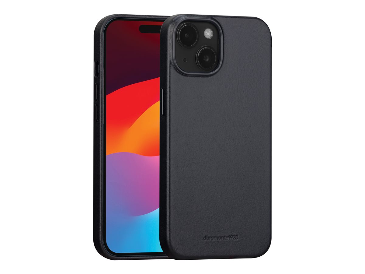 dbramante1928 Roskilde - Tampa posterior para telemóvel - compatibilidade MagSafe - couro com granulação plena - preto - para Apple iPhone 13, 14, 15, 16e