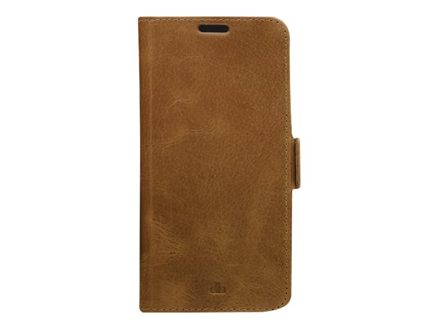 dbramante1928 Copenhagen Slim - Capa flip cover para telemóvel - couro com granulação plena - canela - para Samsung Galaxy S22
